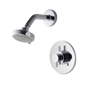 Aqualisa   Aspire DL Concealed Thermostatic Shower Valve with Wall Mounted Fixed Head