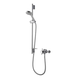 Aqualisa   Aspire DL Exposed Thermostatic Shower Valve with Slide Rail Kit