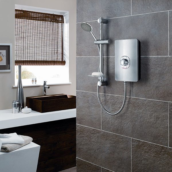 Triton   Aspirante 8.5kw Electric Shower   Brushed Steel - Image 7