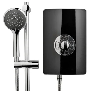 Triton   Aspirante 8.5kw Electric Shower   Black Gloss