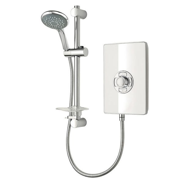 Triton   Aspirante 8.5 kw Electric Shower   White Gloss - Image 3