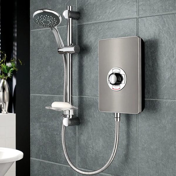 Triton   Aspirante 9.5kw Electric Shower   Gun Metal - Image 7