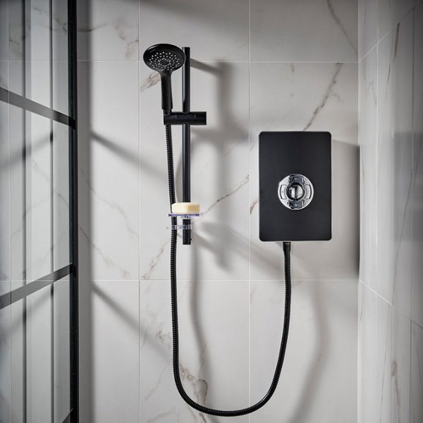 Triton Aspirante 9.5kW Electric Shower   Matte Black - Image 5