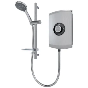 Triton Amore 8.5kW Electric Shower   Brushed Steel