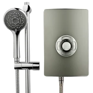 Triton   Aspirante 8.5kw Electric Shower   Gun Metal