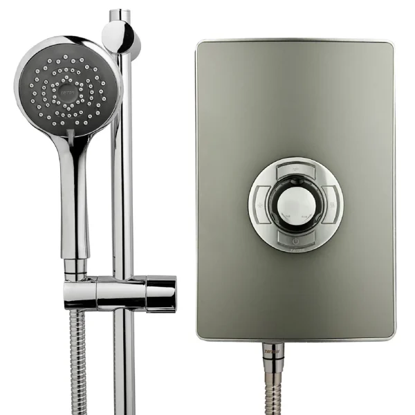 Triton   Aspirante 9.5kw Electric Shower   Gun Metal