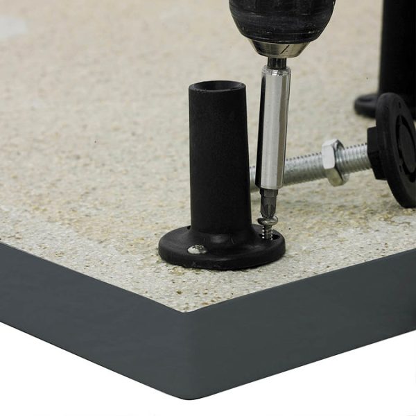 Aurora Slate Effect Stone Square Shower Tray + Riser Kit - Image 4
