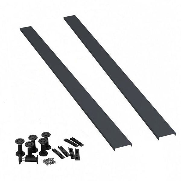 Aurora Slate Effect Stone Square Shower Tray + Riser Kit - Image 2