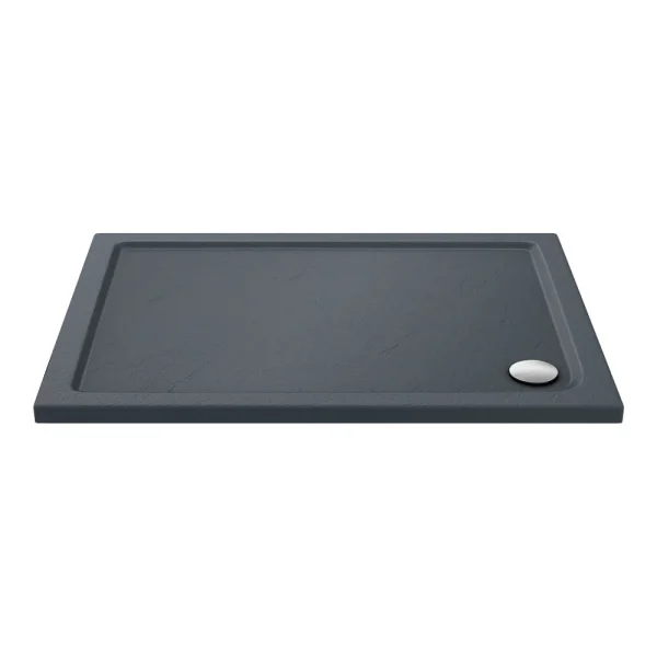 Aurora Slate Effect Stone Rectangular Shower Tray