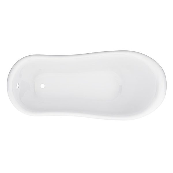Astoria 1550 Roll Top Slipper Bath + Antique Brass Leg Set - Image 4