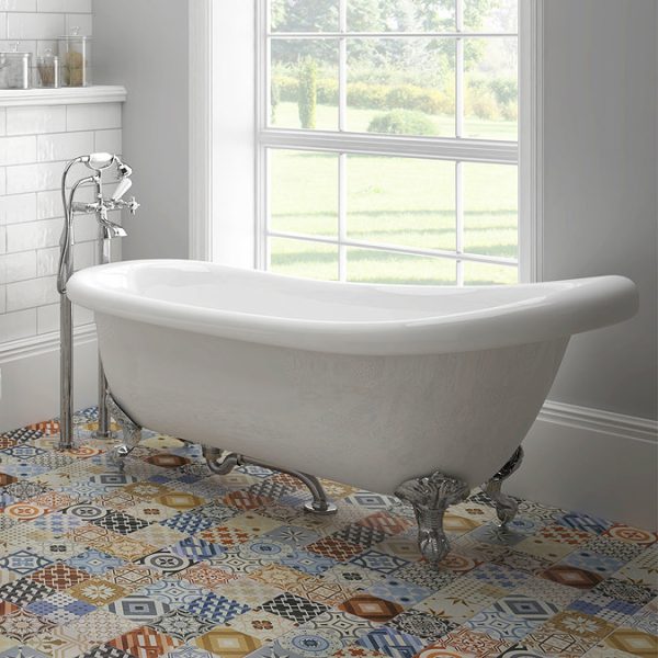 Astoria 1710 Roll Top Slipper Bath + Chrome Leg Set - Image 5