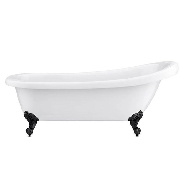 Astoria 1710 Roll Top Slipper Bath + Matt Black Leg Set - Image 2