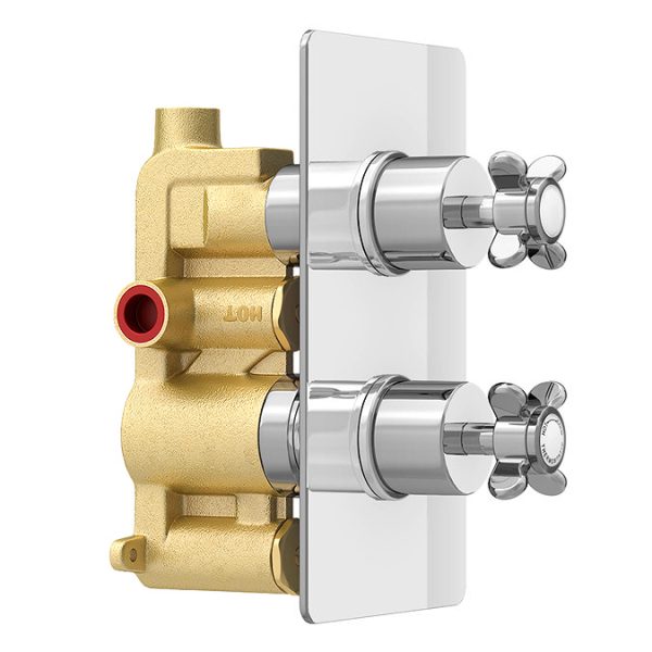 Astoria Traditional Concealed Shower Valve incl. 8" Head with Arm - Image 2