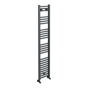Diamond Heated Towel Rail   W300 x H1600mm   Anthracite   Straight