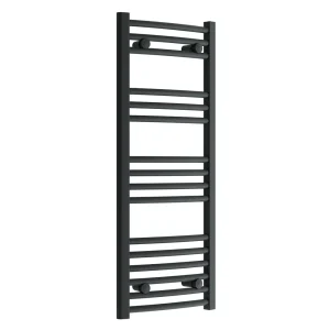 Diamond Curved Heated Towel Rail   W400 x H1000mm   Anthracite