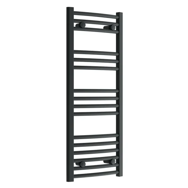 Diamond Curved Heated Towel Rail   W400 x H1000mm   Anthracite