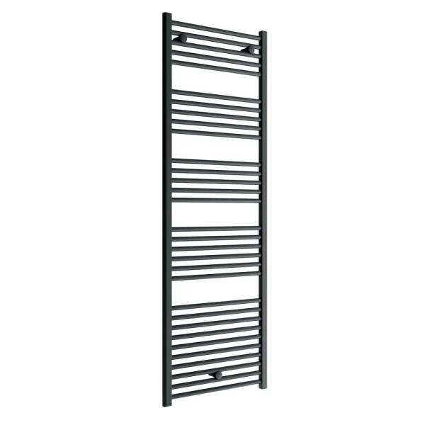 Diamond Heated Towel Rail   W600 x H1800mm   Anthracite   Straight