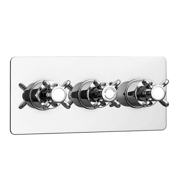 Astoria Traditional Concealed Shower Valve incl. 8" Head with Arm & Slider Rail - Image 8