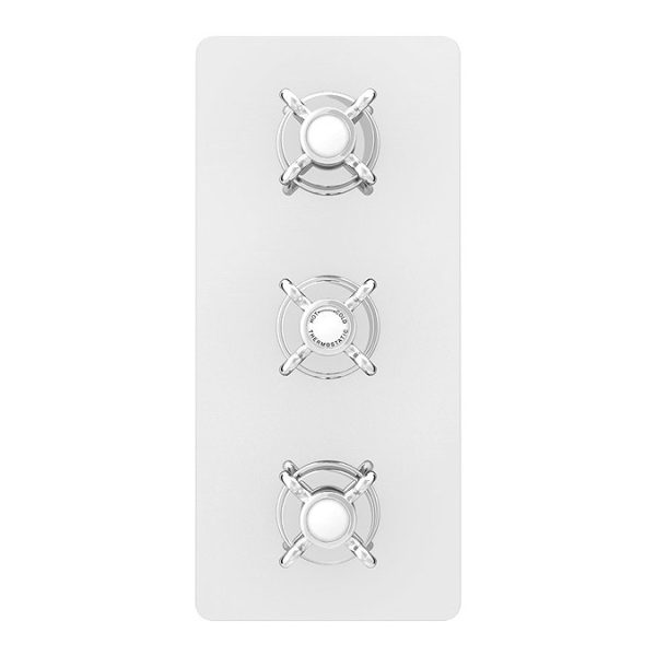 Astoria Traditional Concealed Shower Valve incl. 8" Head with Arm & Slider Rail - Image 2