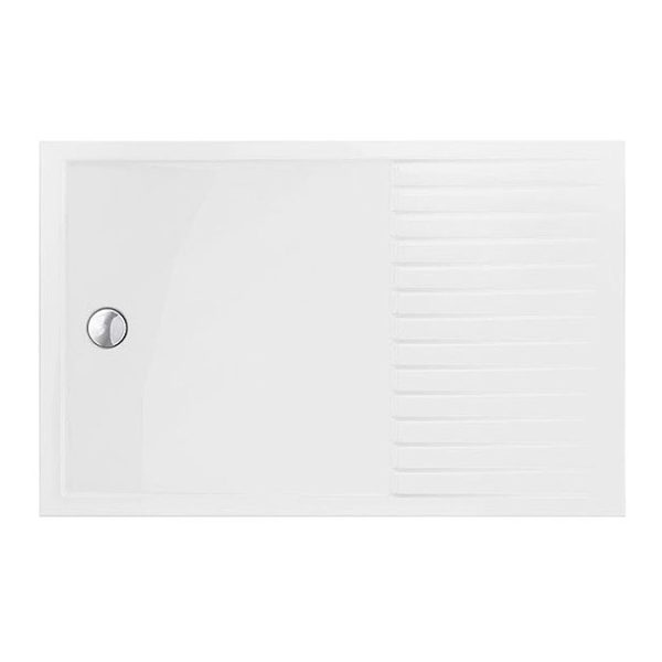 Aurora 1400 x 900mm Walk In Shower Tray With Drying Area - Image 3