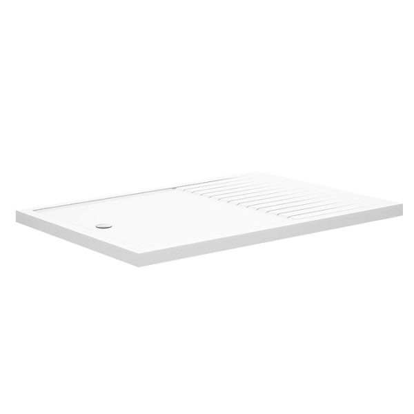 Aurora 1400 x 900mm Walk In Shower Tray With Drying Area - Image 2