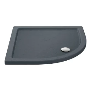 Aurora Slate Effect Stone Quadrant Shower Tray