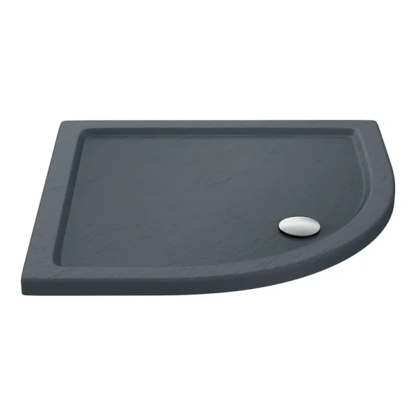 Aurora Slate Effect Stone Quadrant Shower Tray