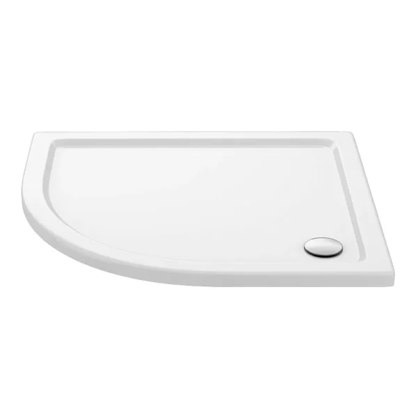 Aurora Left Hand Offset Quadrant Shower Tray Stone
