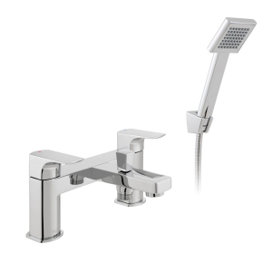 Vado Ekko Deck Mounted Bath Shower Mixer with Single Function Handset
