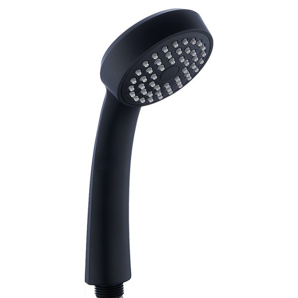 Arezzo Modern Round Thermostatic Shower   Matt Black - Image 2