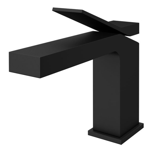 Arezzo Leva Mono Basin Mixer Tap Matt Black - Image 2