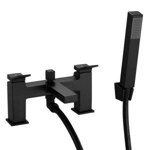 Arezzo Leva Bath Shower Mixer incl. Shower Kit Matt Black