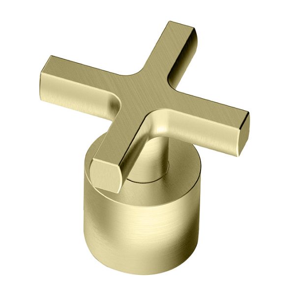Arezzo Art Deco Crosshead Brushed Brass Luxury Spa 3 Outlet Shower Bundle - Image 4
