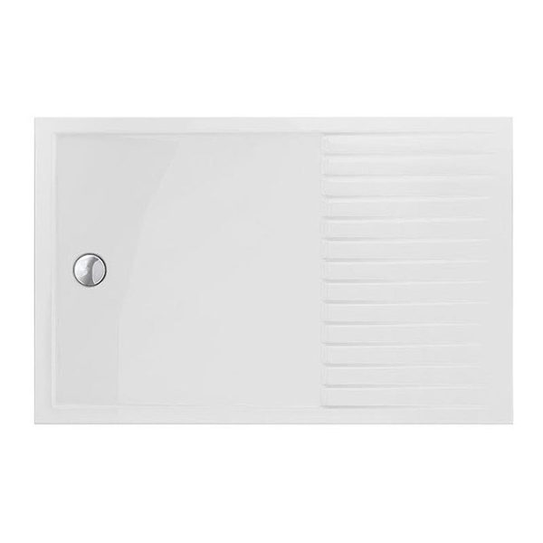 Arezzo 1400 x 900 Brushed Brass Wet Room (inc. Screen, Side Panel + Tray) - Image 3