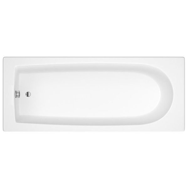 Arezzo Black Curved Top Straight Hinged Round Shower Bath - Image 3