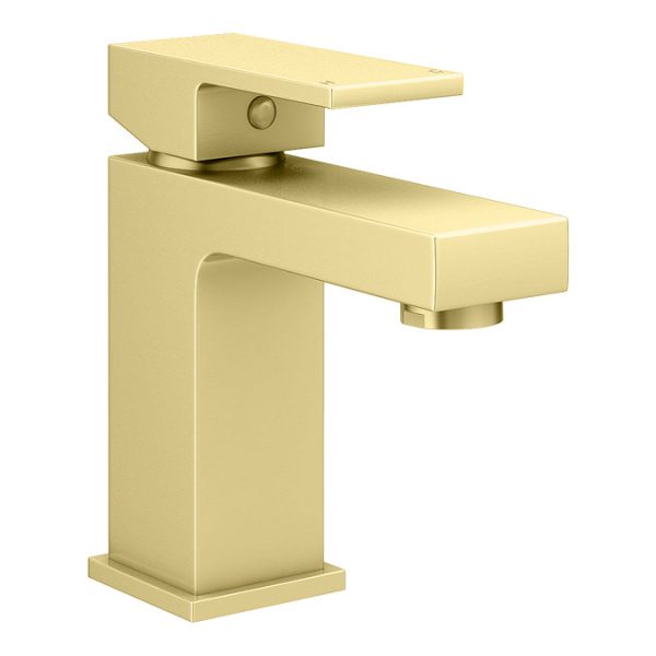 Arezzo Square Brushed Brass Mono Basin Mixer Tap - Image 2