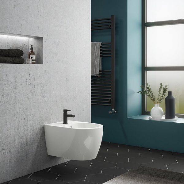 Arezzo Matt Black Bidet Mixer Tap - Image 5