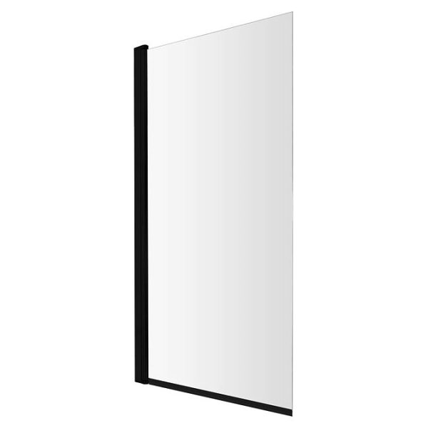 Arezzo Black Straight Hinged Round Shower Bath - Image 2