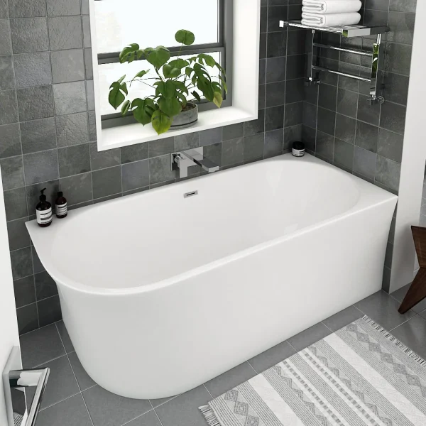 Arezzo 1700 x 750 Modern Curved Corner Bath