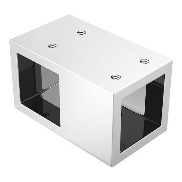 Arezzo 1600 x 800 Fluted Glass Chrome Walk In Enclosure (inc. Main Screen, Side Panel + Tray) - Image 2