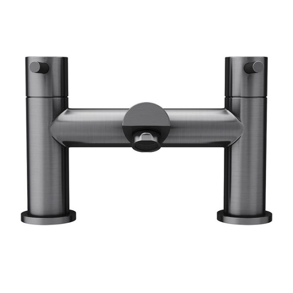 Arezzo Round Gunmetal Grey Bath Filler Tap - Image 3