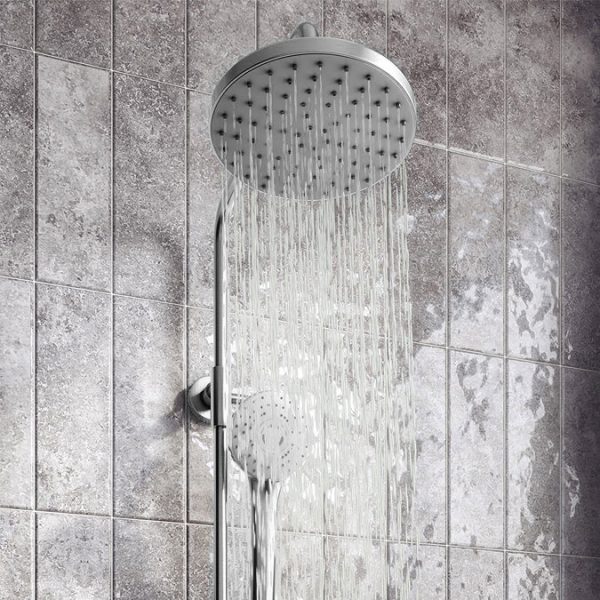 Arezzo Round Thermostatic Shower   Gunmetal Grey - Image 4