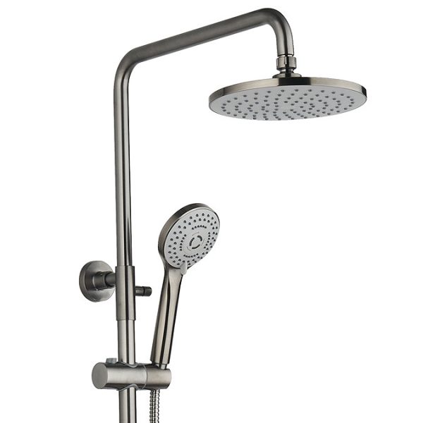 Arezzo Round Thermostatic Shower   Gunmetal Grey - Image 6