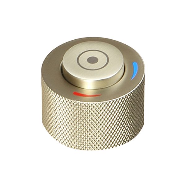 Arezzo Brushed Brass Industrial Style 1 Touch Basin Tap - Image 3