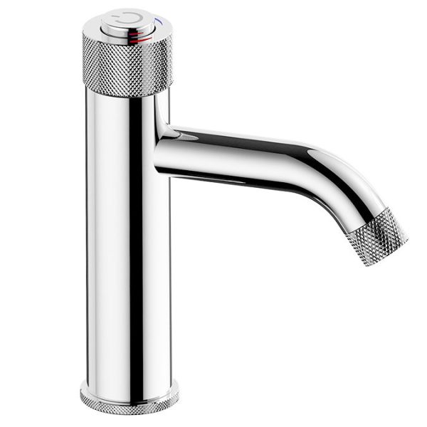 Arezzo Chrome Industrial Style 1 Touch Basin Tap - Image 4