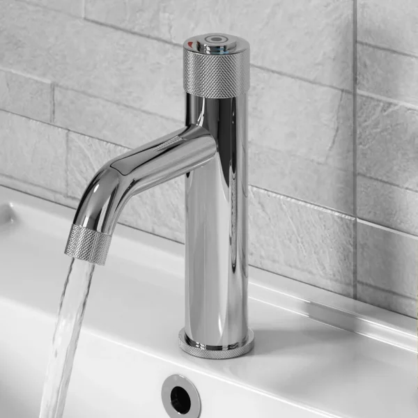 Arezzo Chrome Industrial Style 1 Touch Basin Tap
