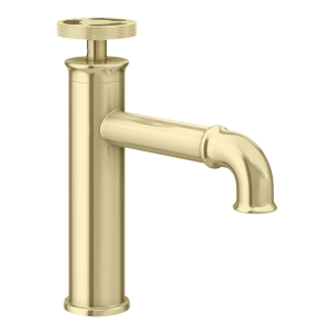 Arezzo Brushed Brass Industrial Style Mono Basin Mixer