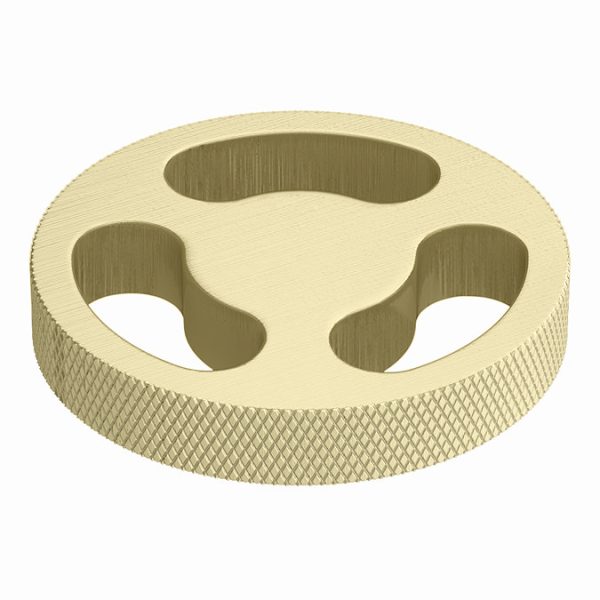 Arezzo Brushed Brass Industrial Style Bath Filler - Image 3