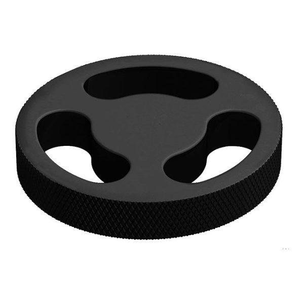 Arezzo Matt Black Industrial Style Bath Filler - Image 3