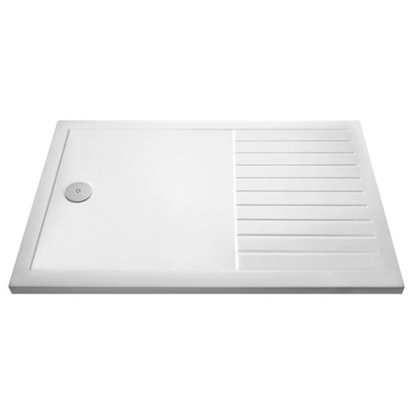 Arezzo 1700 x 800 Matt Black Profile Wet Room (1100mm Screen, Return Panel + Tray) - Image 2